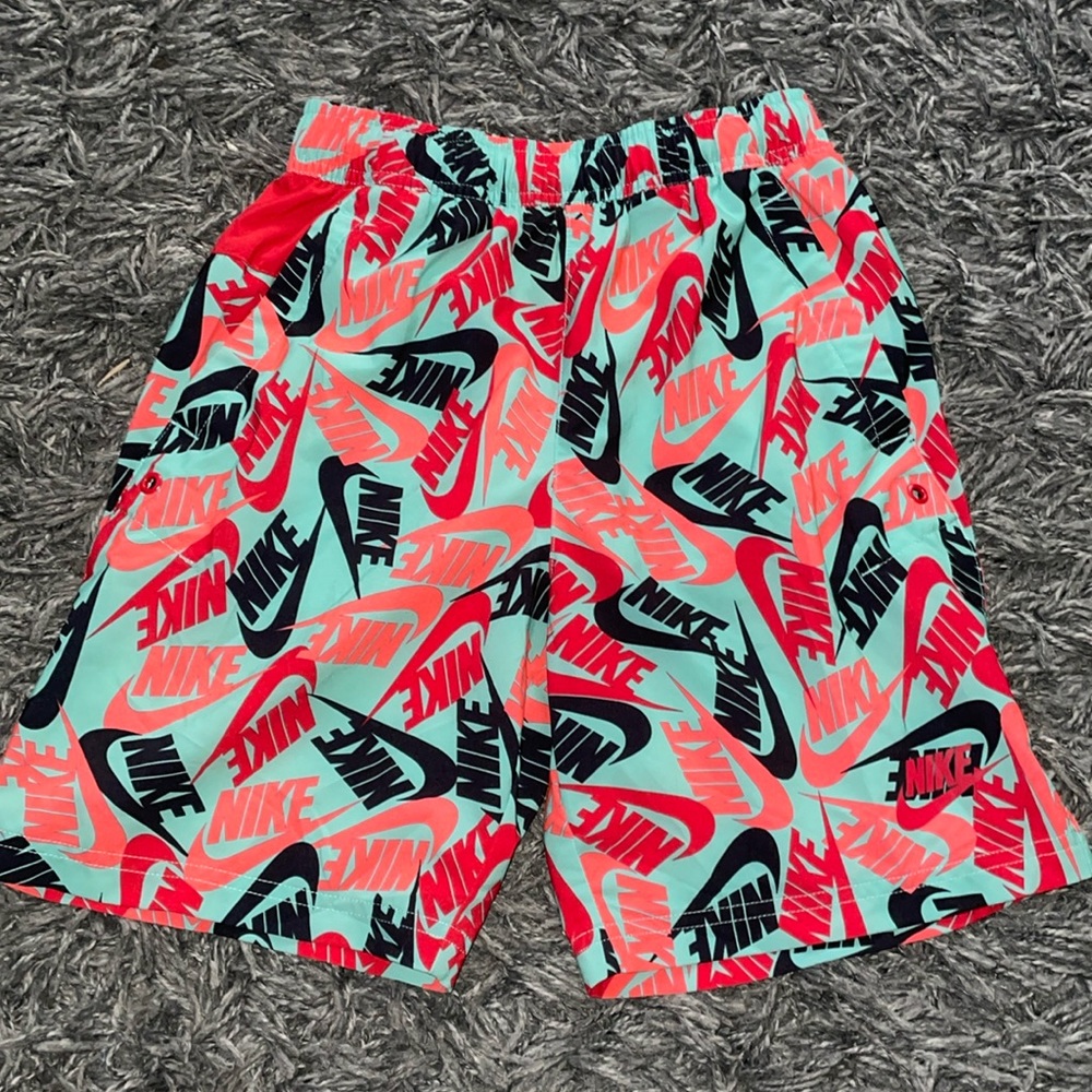 Nike Green red orange swimwear trunk sizes medium